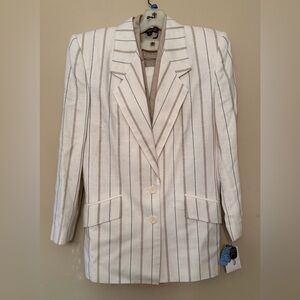 Stirling Cooper set Striped Blazer with shirt and skirt. Sz 8P